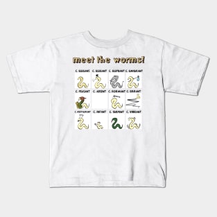 meet the worms Kids T-Shirt